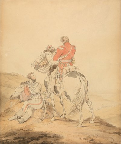 En britisk offiser for staben og en offiser for husarer av Sir Robert Kerr Porter