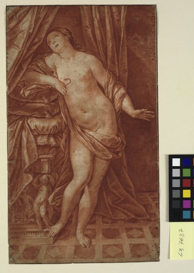 Cleopatras død, etter et maleri av Guido Reni av Sir Robert Strange