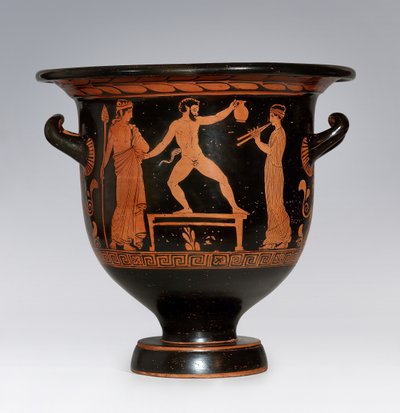 Satyr danser apulisk krater, ca 420-410 f.Kr. av Sisyphus Painter