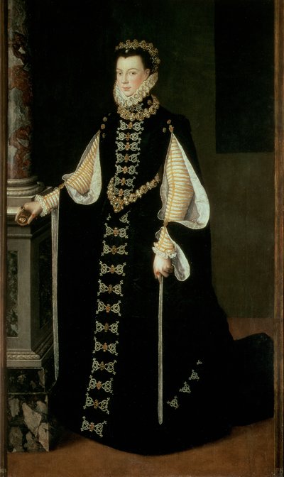 Isabella av Valois, dronning av Spania (1545-68), kone til kong Filip II av Spania (1556-98) av Sofonisba Anguissola