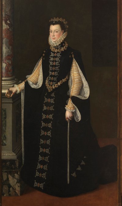 ""Portrett av Elisabeth av Frankrike (1545-1568) eller Isabella av Valois, dronning av Spania"" - Elisabeth av Valois (1545-1568), dronning av Spania av Anguissola, Sofonisba (ca. 1532-1625) av Sofonisba Anguissola