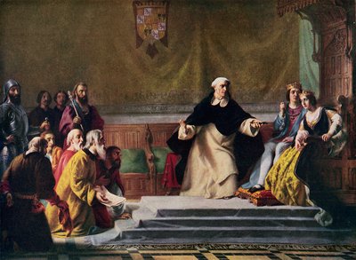 Utvisningen av jødene fra Spania, 1492, illustrasjon for "Hutchinson