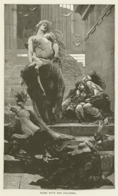 Niobe med barna sine av Solomon Joseph Solomon