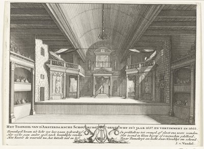 Teateret til Jacob van Campen, 1658 av Solomon Savery