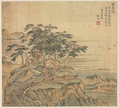 Yutai Peak Jade Terrace Peak, 1500-tallet. av Song Xu