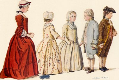 Barneantrekk under dronning Anne, George I, II og III 1702-1790, 1903, 1937. av Sophie B. Steel