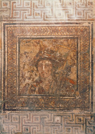 Personifisering av byen Alexandria (mosaikk) av Sophilos
