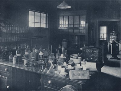 Assay Office, Ferreira Gold Mining Company (s/hvitt-bilde) av South African Photographer