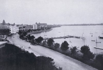 Bay Esplanade, Durban (s/hvitt bilde) av South African Photographer