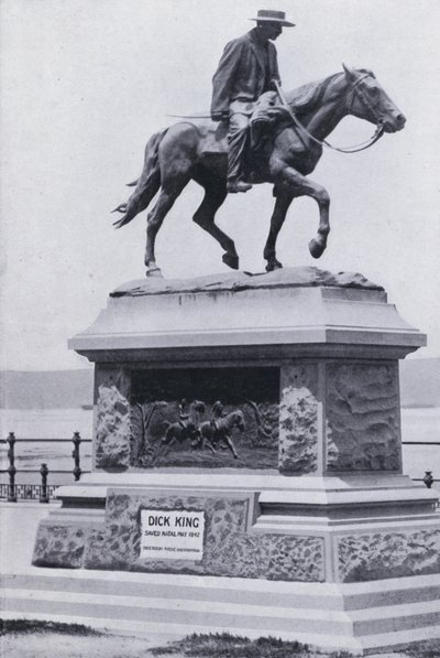 Dick King Memorial, Durban (s/hvitt bilde) av South African Photographer