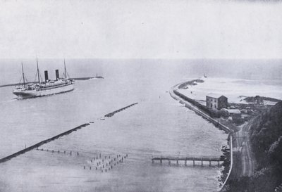 Inngang til Durban Harbor (s/hvitt bilde) av South African Photographer