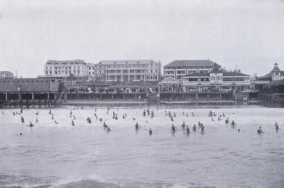 Ocean Beach, Durban (s/hvitt bilde) av South African Photographer