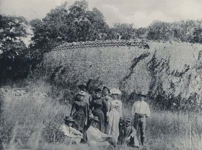Zimbabwe-ruinene (s/hvitt-bilde) av South African Photographer