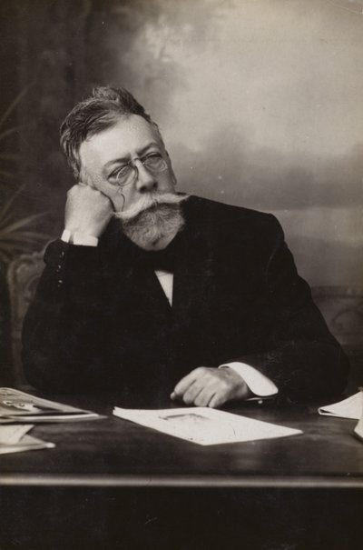 Angel Guimera (1845–1924), spansk dramatiker (s/h-foto) av Spanish Photographer