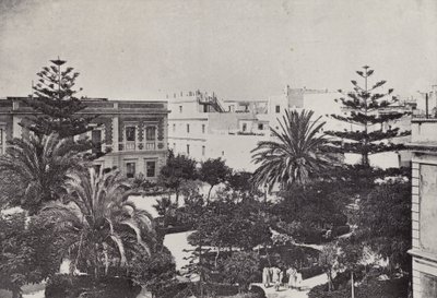 Cadiz: Plaza de la Reina (s/hvitt bilde) av Spanish Photographer