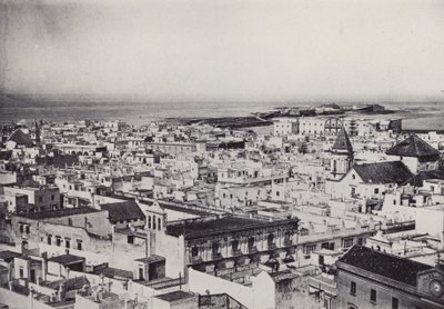 Cadiz: Generelt utsikt fra tårnet i Tavira (s/hvitt bilde) av Spanish Photographer
