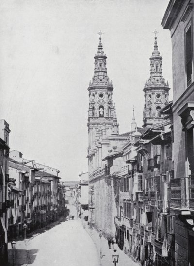 Markedsgate, Logroño (s/h-bilde) av Spanish Photographer