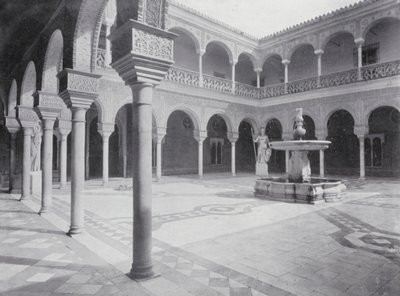 Retten i Pilatus#39; hus, Sevilla (s/h-bilde) av Spanish Photographer
