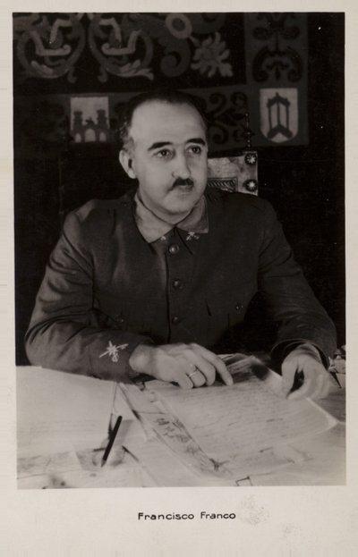 Francisco Franco (s/h-bilde) av Spanish Photographer