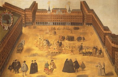 131-0635413 Utsikt over Plaza Mayor i Madrid av Spanish School