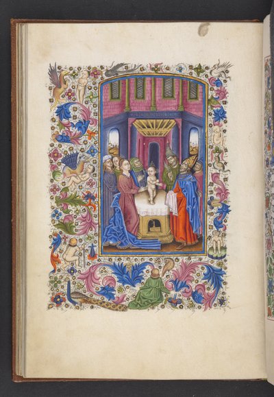 Legg til MS 50004 f.41v The Circumcision, fra en 