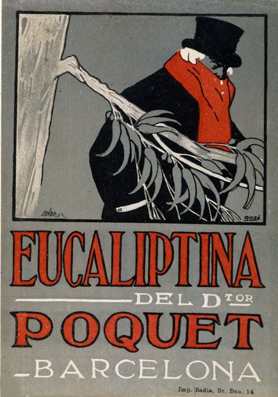 Reklame for forkjølelsesmedisinen Eucaliptina, Spania 1924. av Spanish School