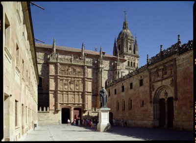 Ettermiddagsutsikt over universitetet, de Leon Plaza, 1230 av Spanish School