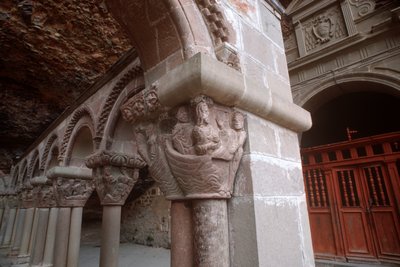 Arkadehovedstad som viser Kristus som kaller sine disipler av Spanish School