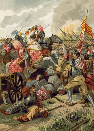 Slaget ved Cerignola, Italia, 1503 av Spanish School