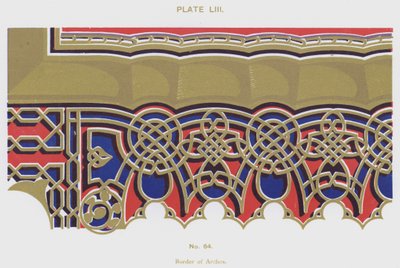 Borders of Arches (farge litho) av Spanish School