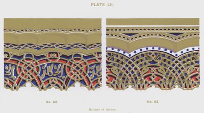 Borders of Arches (farge litho) av Spanish School