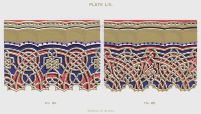 Borders of Arches (farge litho) av Spanish School