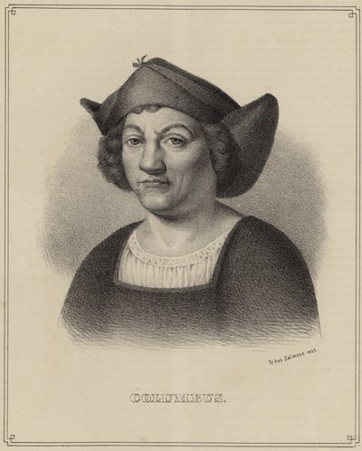 Christopher Columbus av Spanish School