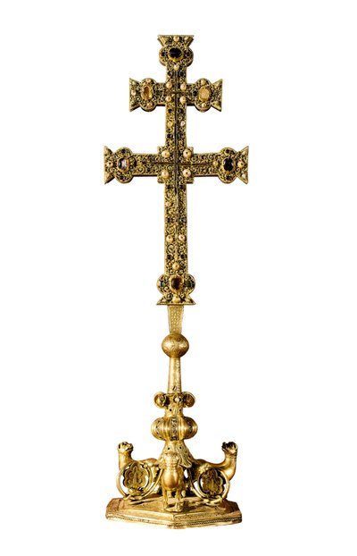 "Signum crucis" kors av Templar-ordenen til Ponferrada (Spania) av Spanish School