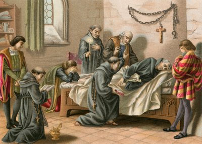 Columbus død av Spanish School