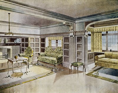 Design av stuer, ca 1900, Spania, 1900-tallet av Spanish School