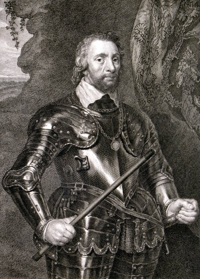 Don Alonso Perez de Guzman den gode (gravering) av Spanish School