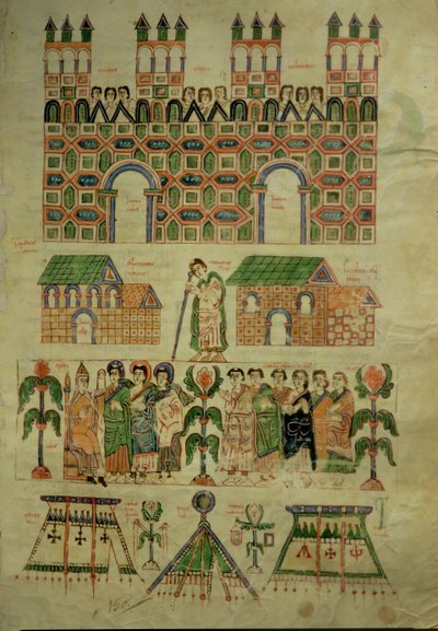 F.142 The Council of Toledo, fra Abeldas Councilar Codex av Spanish School