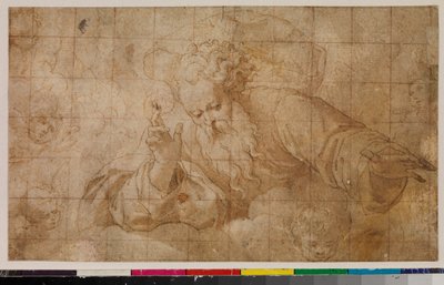 Gud Faderens velsignelse, 1675-99 av Spanish School