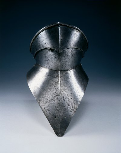 Gotisk bevor, ca. 1480 (stål) av Spanish School