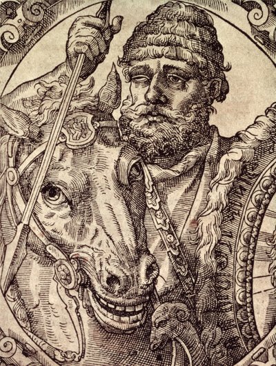 Hannibal (247-ca. 183 f.Kr.) av Spanish School