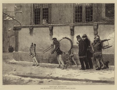 Italienske akrobater (gravering) av Spanish School