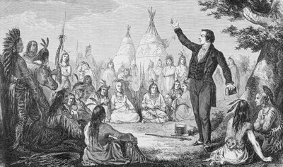 Joseph Smith, grunnlegger av Mormonkirken, Preaching to Indians, fra 