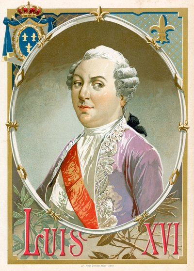 Kong Ludvig XVI av Frankrike av Spanish School