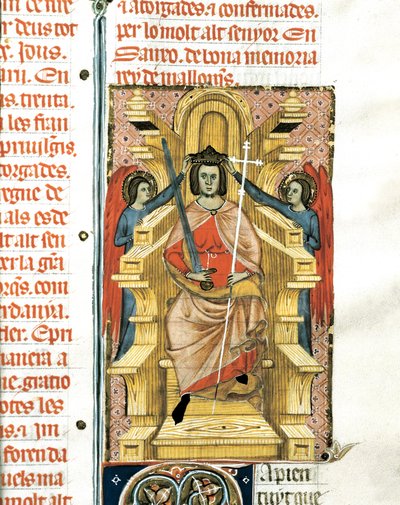 Portrett av James III (James III av Mallorca). av Spanish School