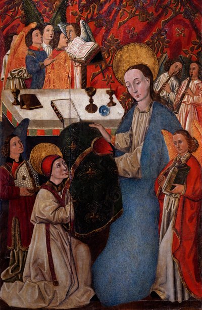 Presentasjon av kapselen til St. Ildefonso av Jomfru Maria av Spanish School