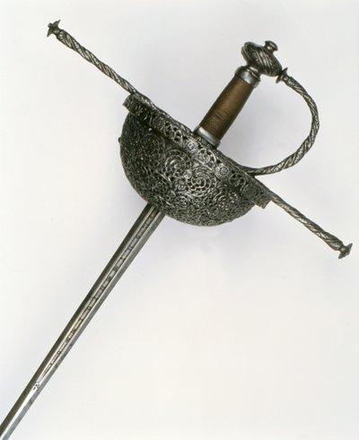 Rapier håndtak (stål) av Spanish School
