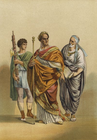 Romersk prest av Jupiter og hans ledsagere av Spanish School