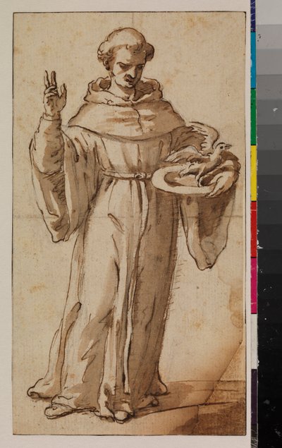Saint Nicholas av Tolentino av Spanish School