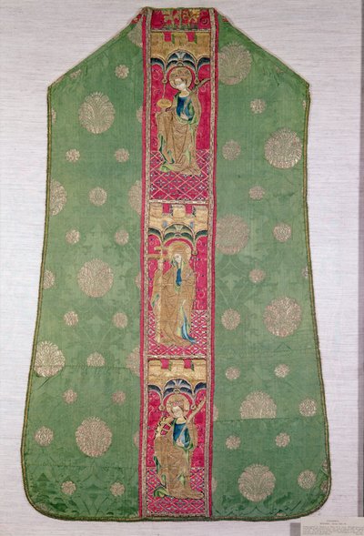 Spansk Chasuble, ca. 1425-50 (brodert silke) av Spanish School
